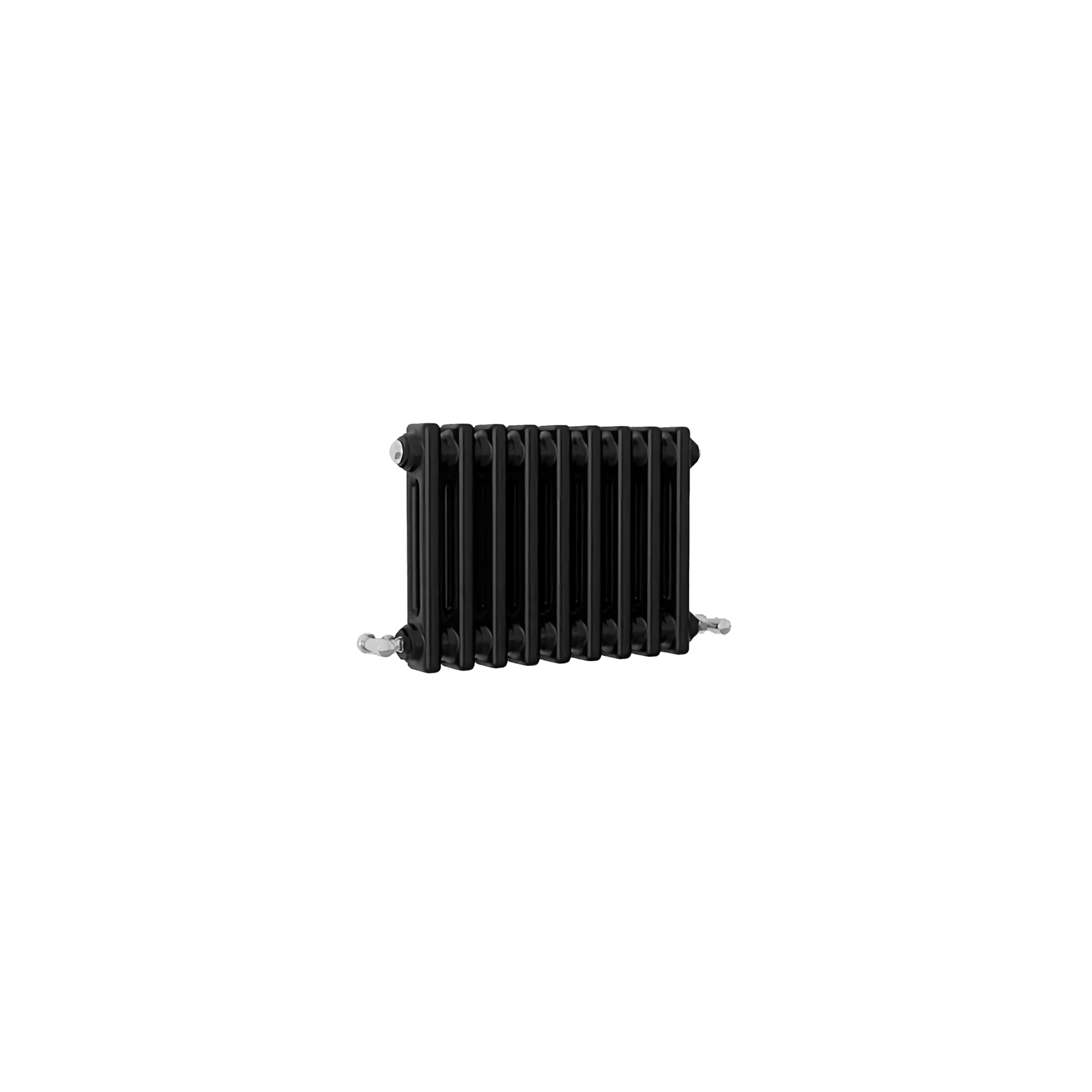 Sline Sanitary Anthracite Traditional 2 Column Cast Iron Style Radiator Horizontal Black 300X425mm