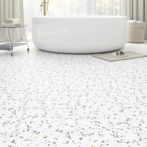 ZRJT White Terrazzo Peel and Stick