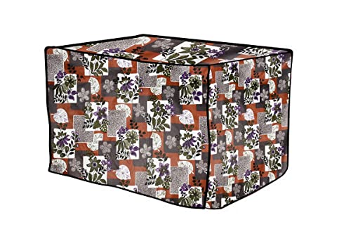 Image of The Furnishing Tree PVC Waterproof Microwave Oven Cover Compatible for Morphy Richards 20 L Solo 20 MS Patchwork Pattern Multicolor