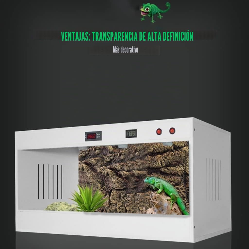 Terrario Grande para Reptiles, Alto Y Ancho, Tanque De Hábitat para Reptiles, Lagarto, Gecko, Tortuga, Pitón, Hábitat para Lagarto, Serpiente, Dragón Barbudo, Tortuga, Camaleón(Size:100x40x40cm)