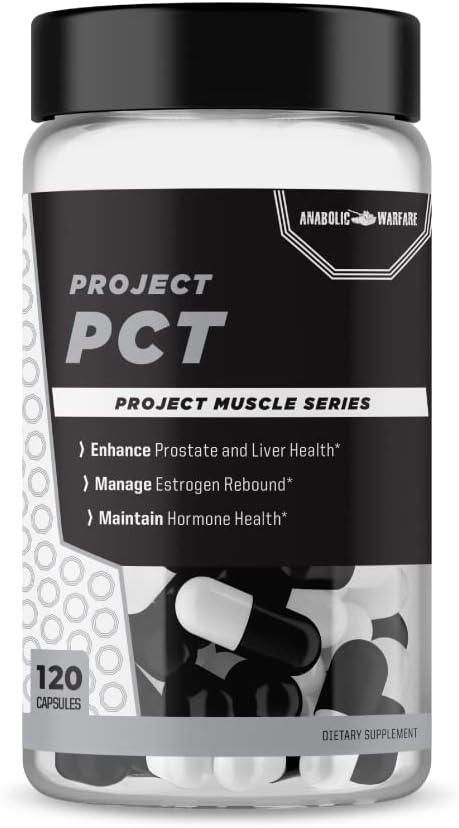Anabolic Warfare Project PCT Supports Hormone Health, Promotes Post-Workout Recovery & Provides Liver Support - Made with Botanicals - 120 Capsules (40 Servings)
