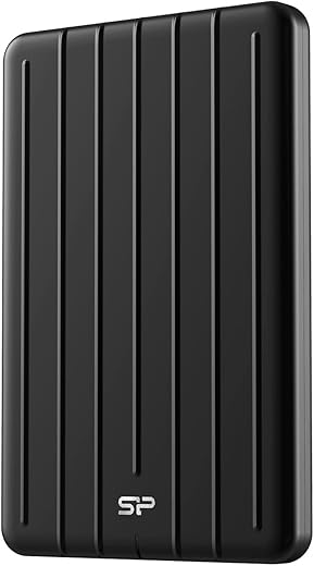 SP Silicon Power 2Tb Portable Ssd, USB-C, Aluminum Case USB 3.2 Gen 2 Type-C External Solid State Drive, Up to 520Mb/S, Bolt B75 Pro Series