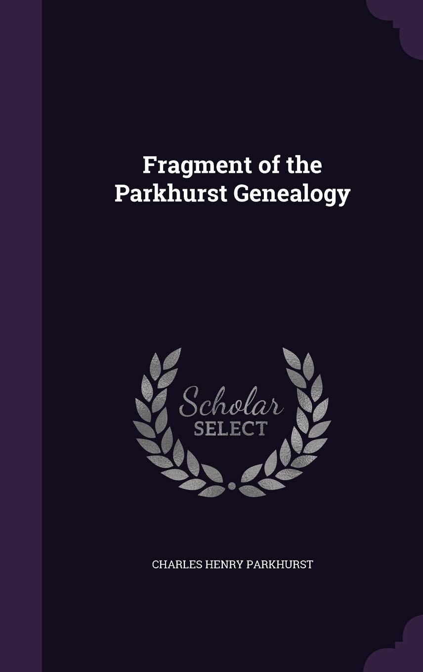 Fragment of the Parkhurst Genealogy