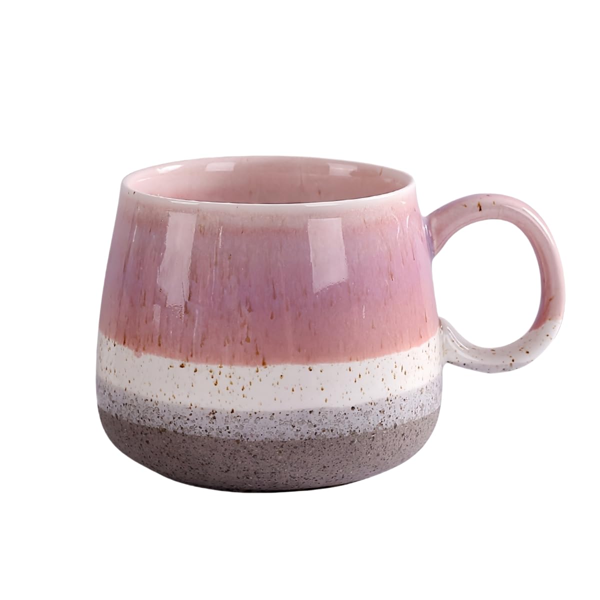 Ceramic Coffee Mug,12 OZ/350ML Novelty Coffee Mug,Tea Cup for Office and Home,Valentines Day Gifts for Her Wife Girlfriend Sisters,Funny Birthday Gifts for Women,Mothers Day Gifts (Pink+White)