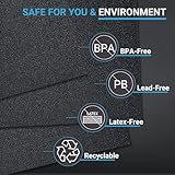 Equipped Gym EPDM Black Gym Flooring Tiles [1m x 1m] - Anti-Slip Rubber Gym Floor Mat, 15mm Thick Easy to Cut Rubber Matting for Gyms, Floor Mats for Home, Garage & Commercial Gyms (15mm x1) - Image 7