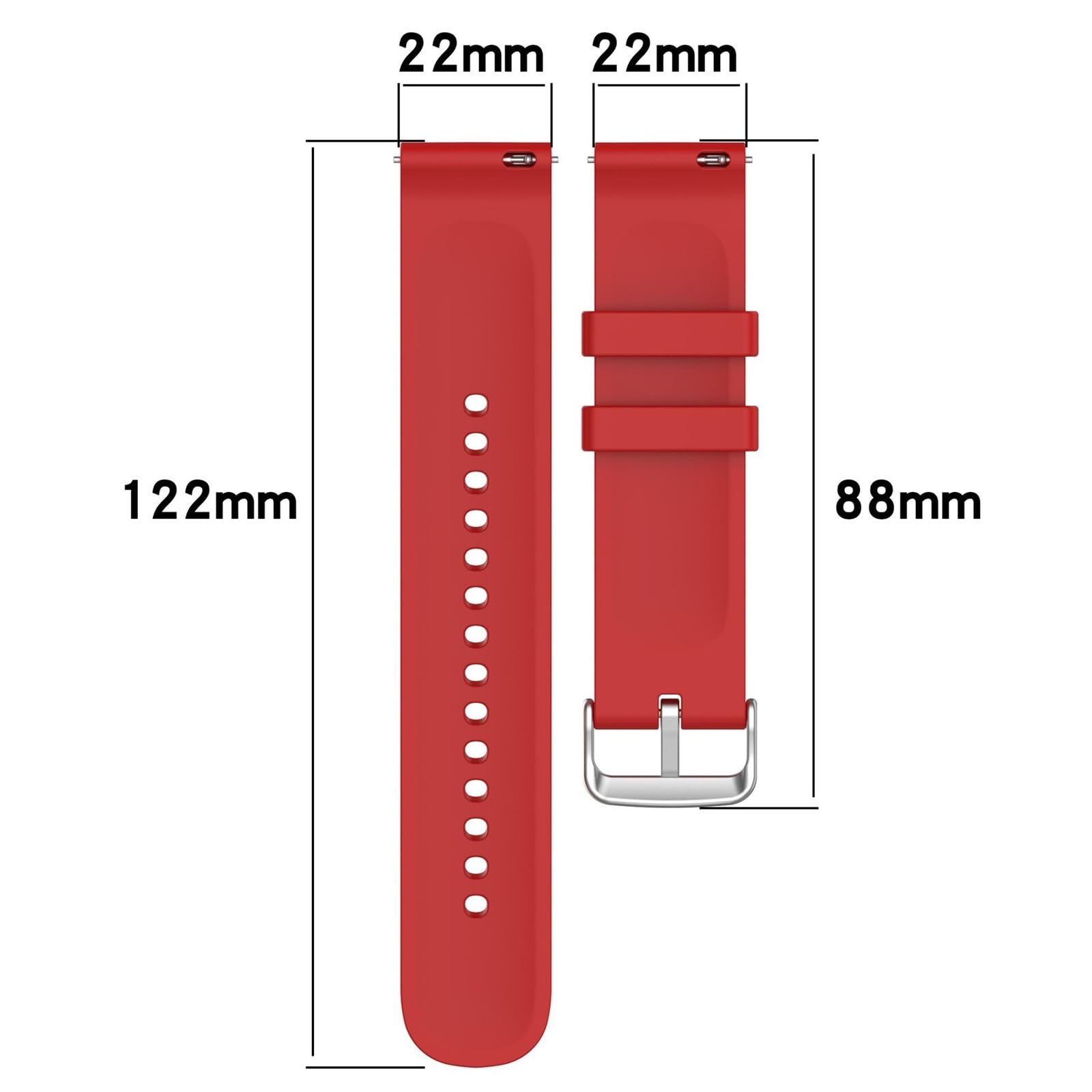 Uniwersalny pasek do zegarka, 20 mm, 22 mm, odpowiedni dla mężczyzn i kobiet, silikonowy pasek, zamiennik paska (jasnozielony, 20 mm)