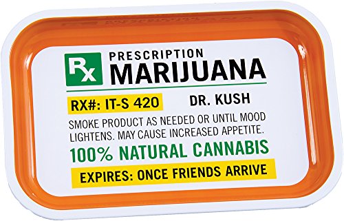 Prescription Metal Rolling Tray - 7.5" x 11.25"