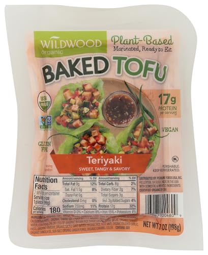Wildwood, Organic SprouTofu Baked Tofu, Teriyaki, 6 Ounce