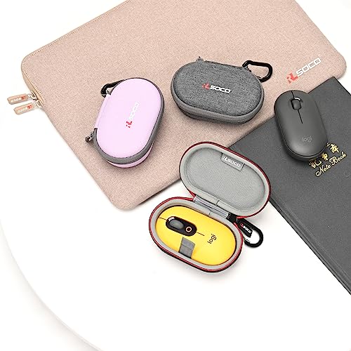 Funda para Logitech Pebble Mouse RLSOCO en color negro compatible con modelos M350s y Pop 7