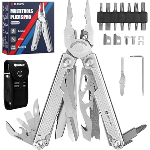 BIBURY Pro Multitool with T-Shank Accessories Cover