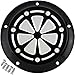 Joker Machine Techno Black Silver 5 Hole Derby Cover 06-960-5BS