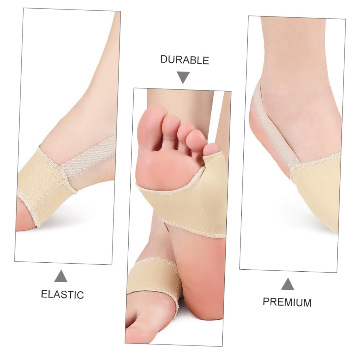 PartyKindom 1Pair Little Toe Separator for Overlapping Toes Soft Relief Toe Protectors for for Preventing Rubbing Discomfort Suitable for Both Men and Women