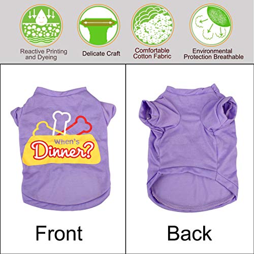 Camiseta uxcell para perro mediana de algodón miniatura 4