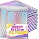 EOGRFW 30 Stück Metallic Luftpolsterumschläge, Selbstklebende Luftpolstertaschen, Luftpolster-Versandtaschen für Versand und Verpackung, Wasserdichte Gepolsterte Umschläge, Innenmaß 17,8 x 25 cm