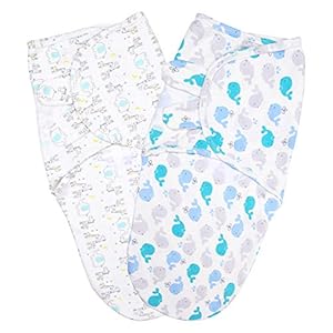 Vicloon Babydeken, inbakerdeken, 2 stuks universeel Mouwloze Baby Grow Bag Swaddle Wrap Zachte Slaapzak voor Baby Peuter…
