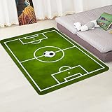 Sticker Superb. Kinderteppich 3D FußBallmatte, rutschfeste Kinder Spielen Boden Teppich FußBallplatz FußBallfeld FußMatten Home Nursery Schlafzimmer Dekoration (Farbe 4,40×120 cm)