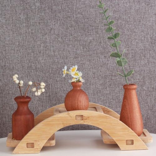 Vase en bois pour fleurs séchées : la solution pour une déco durable - 5