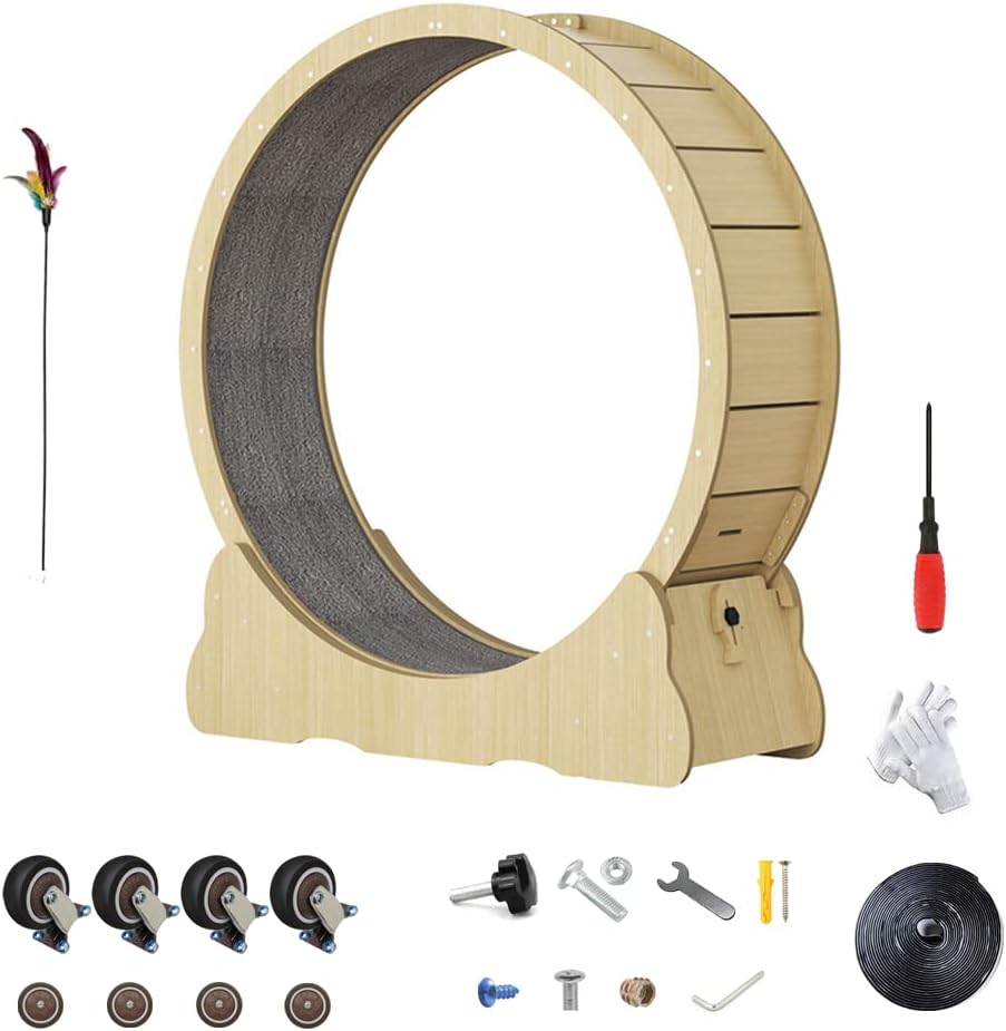 Cat Exercise Wheel Indoor Cat Running Wheel Cat Treadmill Runway Small