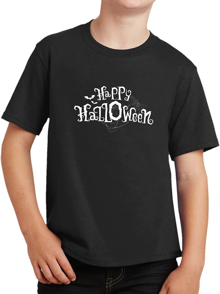GotPrint Happy Halloween Shirt, Toddler Halloween Shirt, Halloween Shirts for Kids, Cute Cotton Ultra Soft Graphic T Shirt