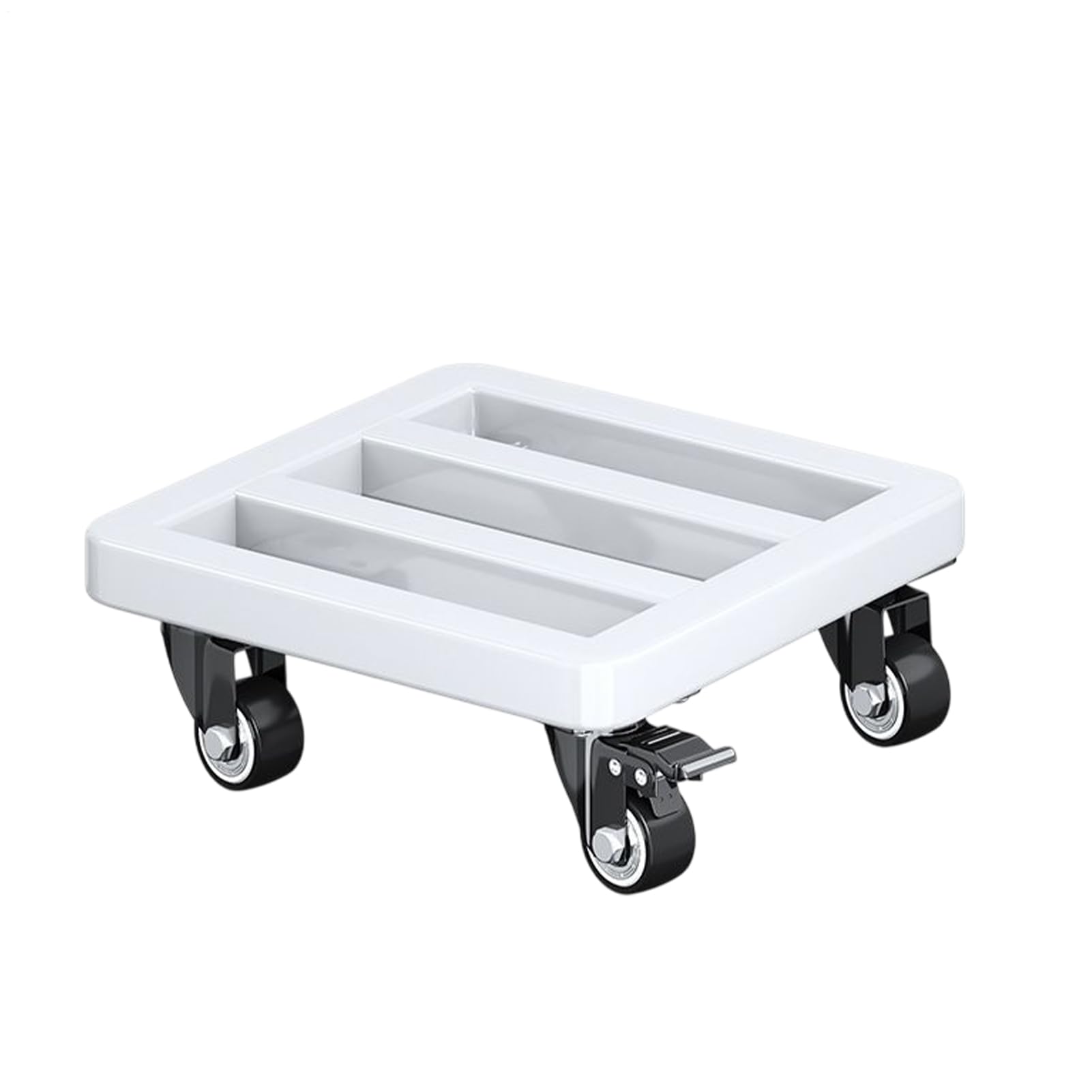 Sottovaso con Ruote Carrello Metallico da 30 cm con Ruote Piovre Girevoli