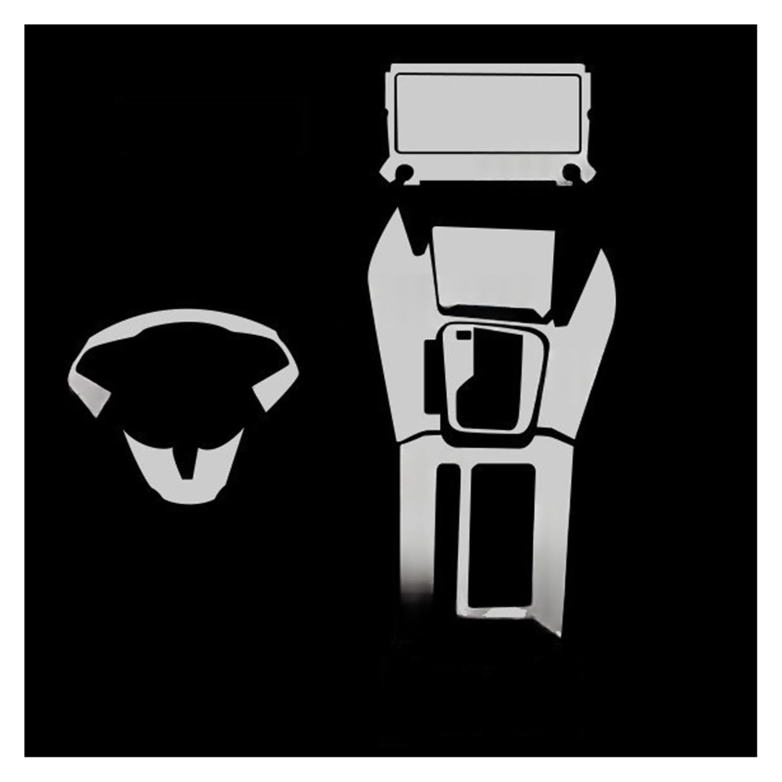 per K&ia XCEED 2022-2024 Pannello Cambio Console Centrale Pellicola Protettiva in TPU per Interni Auto Adesivo AntiGraffio Riparazione Pellicola Display Centrale