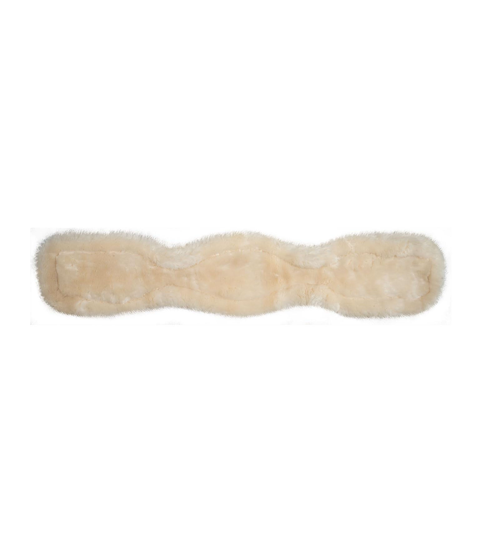 WALDHAUSEN Correa corta de cuero con lana ecológica, marrón, 60 cm