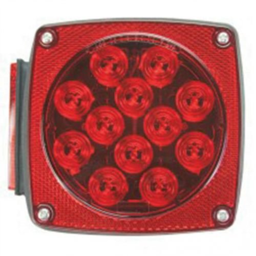 Trailer Tail Light LED Left-Side Red w/Stop and Turn Indicator 4-1/2" Square fits Trailer & Towing Trailer Lighting