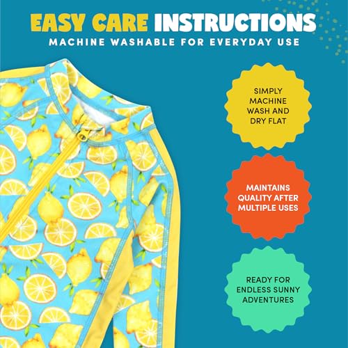 Image of SwimZip UPF50+ Boys Swim Shirt, Long Sleeve One Piece Kids Sunsuit