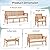 RELAX4LIFE 5-Piece Patio Furniture Set - Acacia Wood Sofa Set w/3-Person Bench, Loveseat, 2 Chairs, Coffee Table & Cushions, Balcony Furniture for Garden Poolside Yard Porch, Outdoor Conversation Set