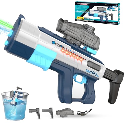 Electric Water Gun for Adults Kids,Water Gun with LED Light,Auto Reload & 850 CC Water Tank,Powerful...