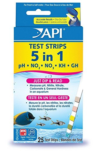 API 5 in 1 Aquarium Test Strips 25 Count