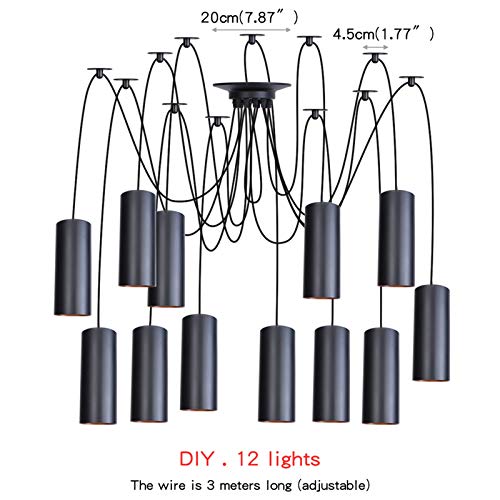 Lampe à suspendre moderne avec hauteur réglable pour éclairer un plan de travail ou une table - 3