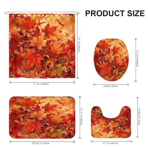 Rideau de douche imperméable de luxe avec glands naturels