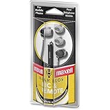 Maxell 190300 In Ear Bud With Mic Black