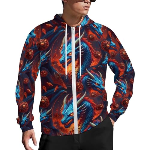 Chaqueta con capucha para hombre de manga larga miniatura 1