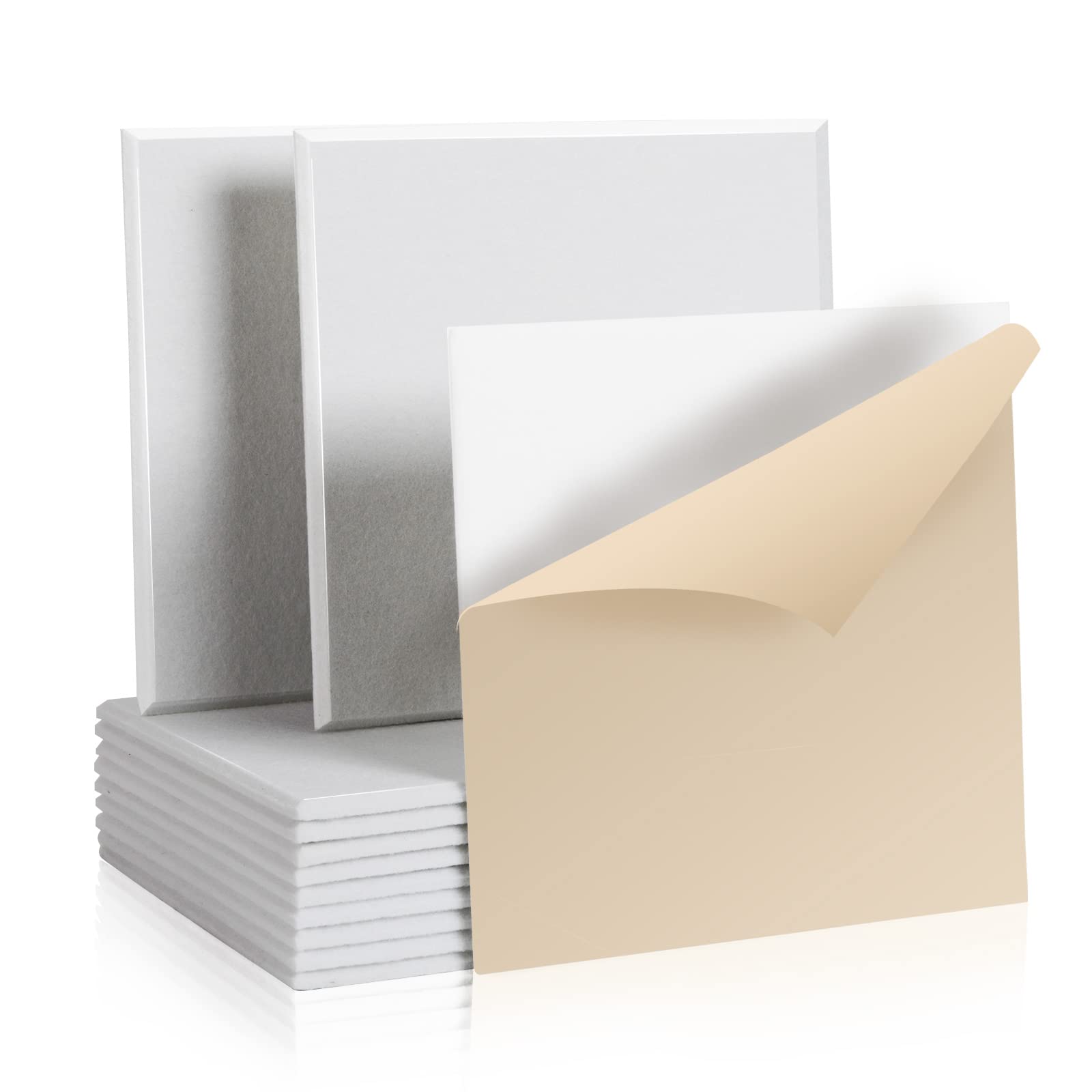Rdutuok 12 Stück Selbstklebend Akustikplatten,30x30x1 cm Akustik Absorber Akustikpanel Schallschutzplatten für Tonstudio,Büro,Studio,Akustische Behandlung und Wanddekoration（Weiß）
