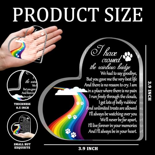 image for Toerifer Pet Memorial Gifts, Sympathy Gift for Loss of Dog Cat, Pet Me