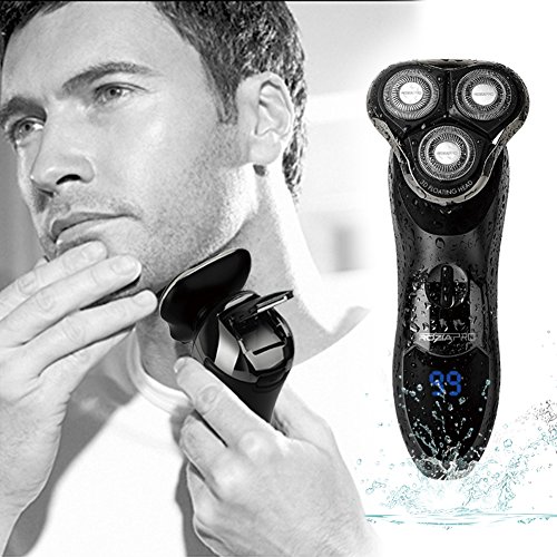 Electric Razor for Men Black Rotary Shaver Beard Trimmer Nose Trimmer ...