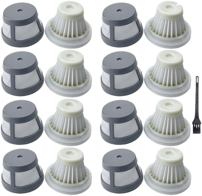 Filter Core Replacement，Compatible For MorphyRichards，MR3936 MR1050 Handheld Vacuum Cleaner Washable Spare Parts Accessories(8set)