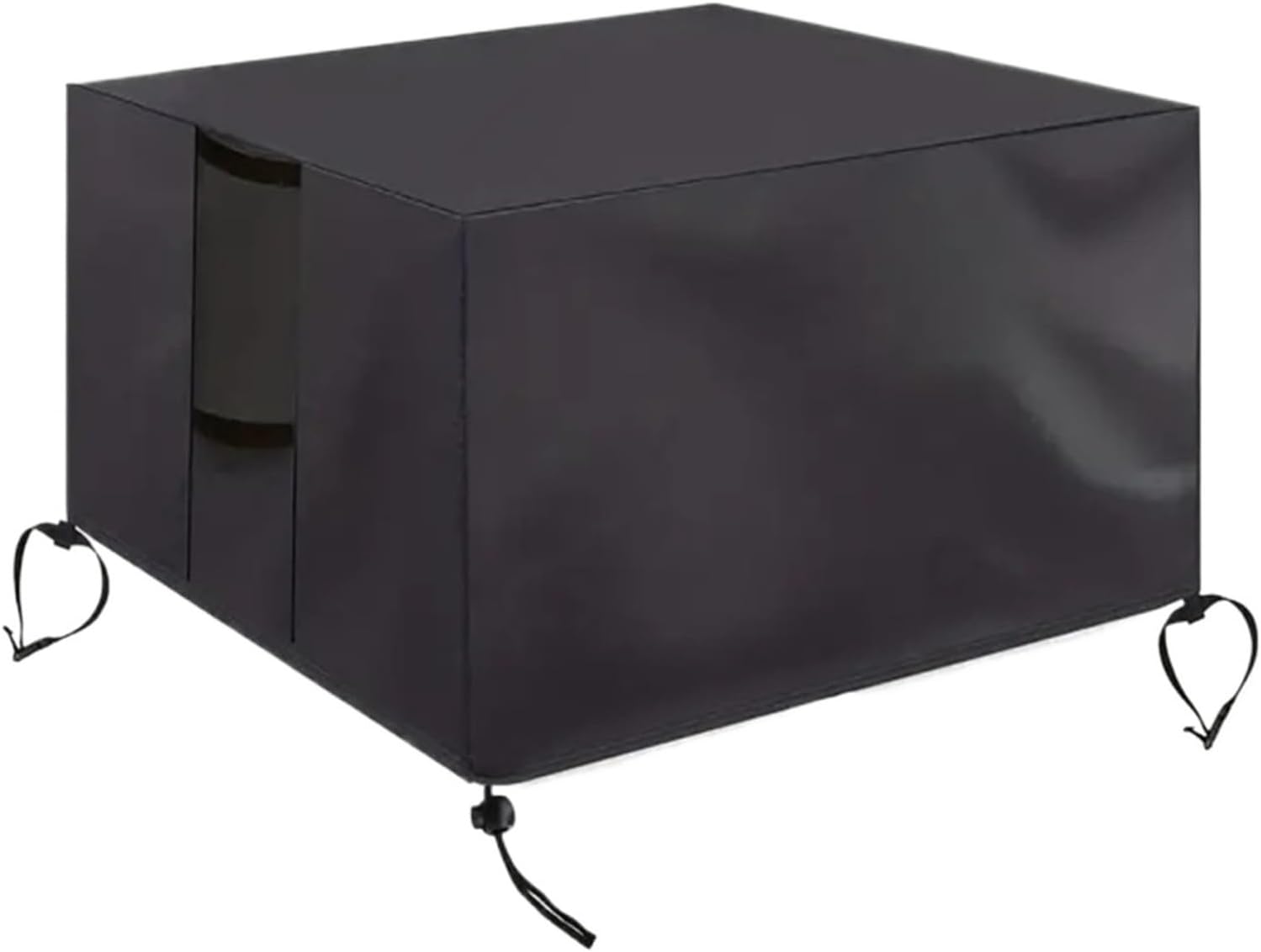 Sturdy 1pc square gas fire pot cover suitable for most pit tables, waterproof heavy duty patio propane table(92x92x61cm)