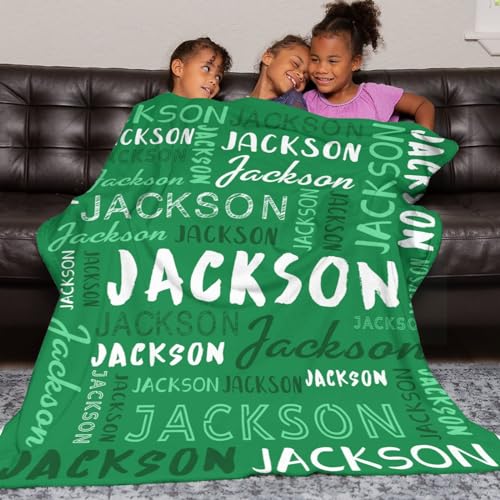 Personalized Name Blanket Customized Baby Blankets for Girls Boys Adults Monogrammed Blankets and Throws Christmas Birthday Mothers Fathers Valentines Day Gift