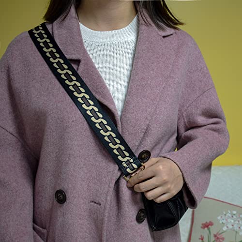 Image of Shoulder strap Crossbody should strap Replacement metal swivel hook shoulder strap Guitar strap for Crossbody Bag /luggag, Alternant S, 1.5 inch(3.8cm width)