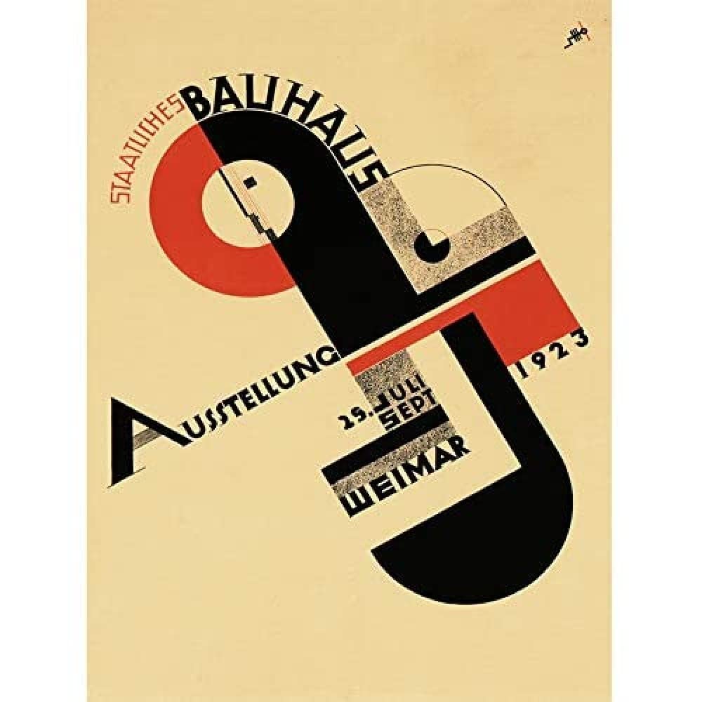 Wee Blue Coo Exhibition Bauhaus Weimar Germany Unframed Art Print Poster Wall Decor 12X16 Inch