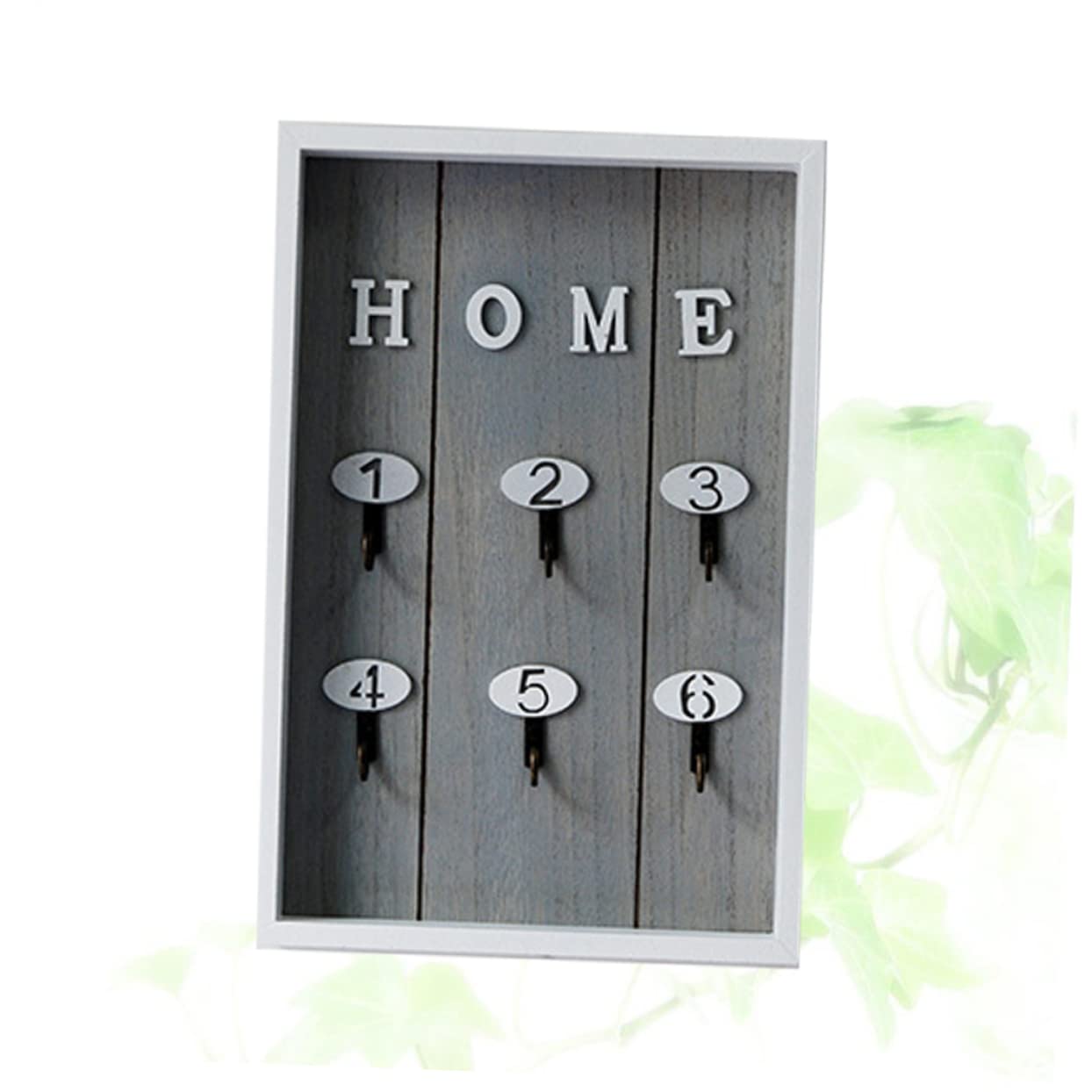 PRETYZOOM Portachiavi da Parete in Legno Nordic Ganci Multipli
