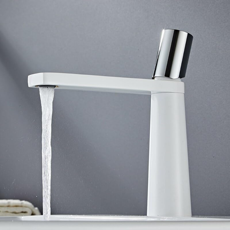 Robinet salle de bains mitigeur noir lavabo vasque céramique modèle SLT184-WS