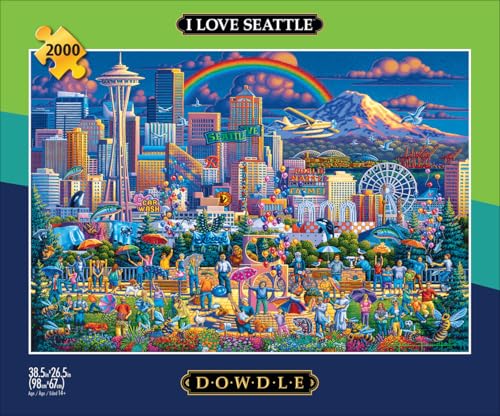 Rompecabezas Buffalo Games - Eric Dowdle 'I Love Seattle' de 2000 piezas para adultos | Nivel intermedio a experto, fabricado en EE.UU., cartón reciclado, incluye póster, ideal como regalo y para enmarcar miniatura 3