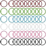 Loose Leaf Binder Rings 1inch 60pcs Office Book Rings Metal Small Binder Rings, Flash Card Rings, As