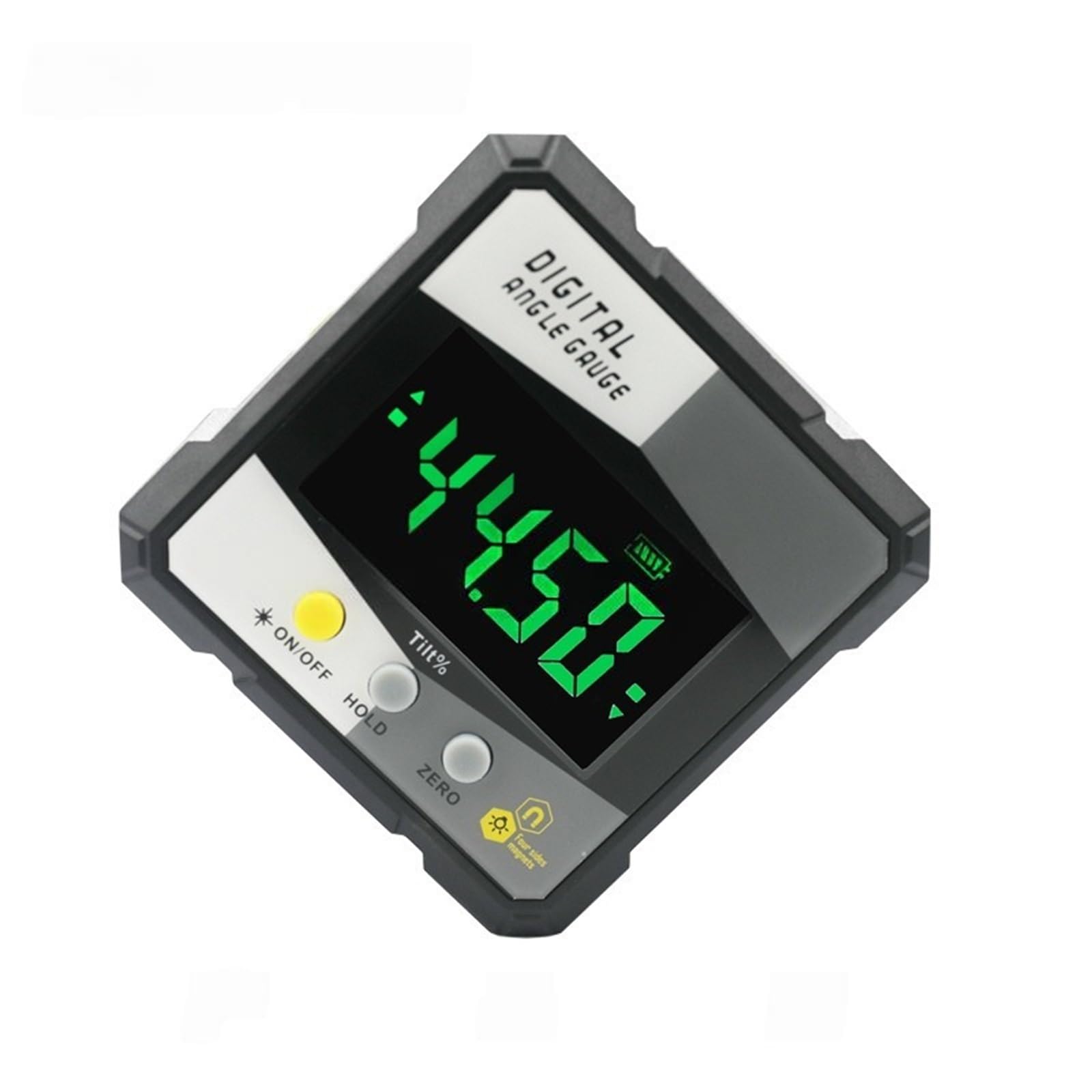 Bnvewr Grey-Type Digital Angle Finder, Digital Protractor Inclinometer Usb Level Angle Finder Goniometer Magnet Tilt Measuring Tool,Inclinometer(Grey-Type)