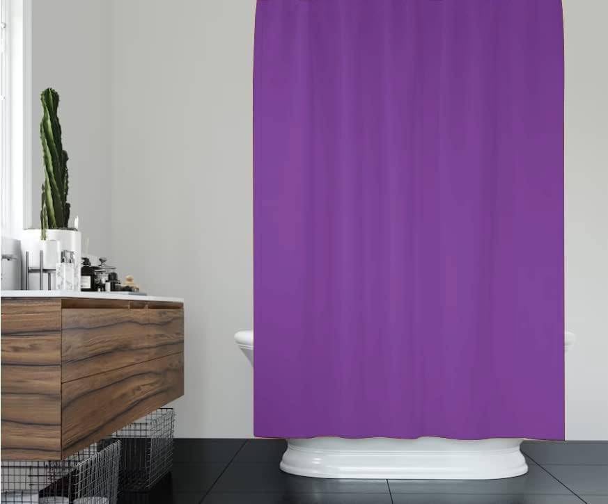 PEVA Shower Curtain, Water Repellent, Mildew Resistant, 180x180cm, 71x71inch, Rail Hooks, Ultra-Thin, Feather Light - Image 4