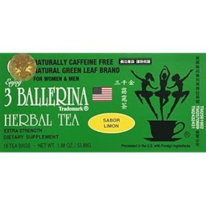 3 BOXES LEMON FAVOUR * 3 BALLERINA HERBAL TEA